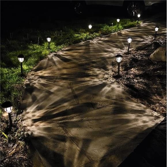 10Pack SolarLights Outdoor Decorative,Solar Pathway Lights Outdoor,Solar Powered - Picture 4 of 7